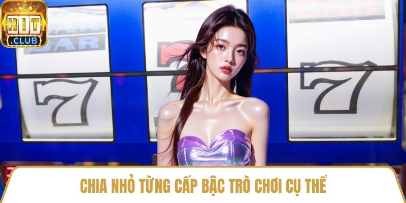 Chia nhỏ từng cấp bậc trò chơi cụ thể